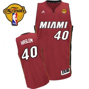 Miami Heat #40 Adidas Alternate Finals Patch Rouge Swingman Maillot d'équipe de NBA Braderie - Udonis Haslem pour Homme