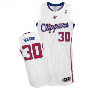 Maillot NBA Authentic C.J. Wilcox #30 Los Angeles Clippers Home Blanc - Homme