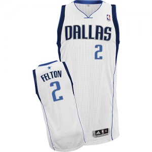 Maillot NBA Blanc Raymond Felton #2 Dallas Mavericks Home Authentic Homme Adidas