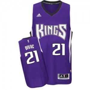 Sacramento Kings #21 Adidas Road Violet Swingman Maillot d'équipe de NBA 100% authentique - Vlade Divac pour Homme