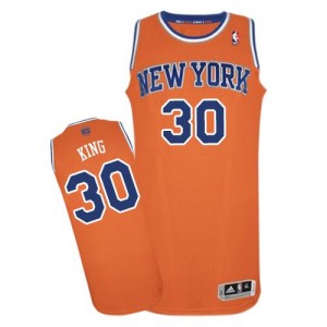 Maillot Adidas Orange Alternate Authentic New York Knicks - Bernard King #30 - Homme