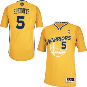 Golden State Warriors Marreese Speights #5 Alternate Authentic Maillot d'équipe de NBA - Or pour Homme
