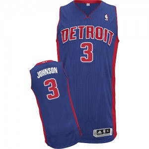 Maillot NBA Authentic Stanley Johnson #3 Detroit Pistons Road Bleu royal - Homme