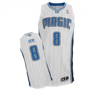 Orlando Magic #8 Adidas Home Blanc Authentic Maillot d'équipe de NBA boutique en ligne - Channing Frye pour Homme