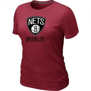 T-Shirts NBA Rouge Brooklyn Nets Big & Tall Femme