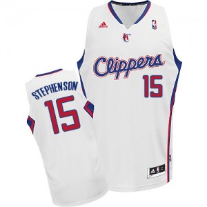 Maillot Adidas Blanc Home Swingman Los Angeles Clippers - Lance Stephenson #15 - Homme