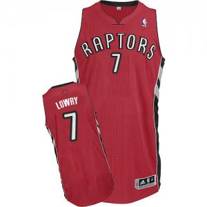 Maillot NBA Toronto Raptors #7 Kyle Lowry Rouge Adidas Authentic Road - Enfants