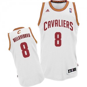 Cleveland Cavaliers Matthew Dellavedova #8 Home Swingman Maillot d'équipe de NBA - Blanc pour Homme