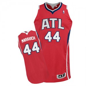 Maillot NBA Authentic Pete Maravich #44 Atlanta Hawks Alternate Rouge - Homme