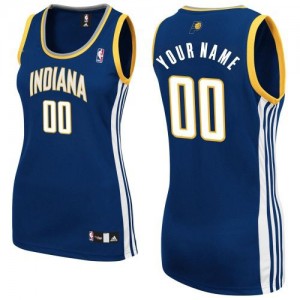 Maillot Adidas Bleu marin Road Indiana Pacers - Authentic Personnalisé - Femme