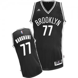 Maillot NBA Swingman Andrea Bargnani #77 Brooklyn Nets Road Noir - Homme