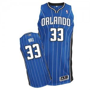 Orlando Magic Grant Hill #33 Road Authentic Maillot d'équipe de NBA - Bleu royal pour Homme