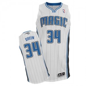 Orlando Magic Willie Green #34 Home Authentic Maillot d'équipe de NBA - Blanc pour Homme