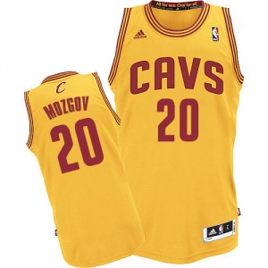 Maillot Authentic Cleveland Cavaliers NBA Alternate Or - #20 Timofey Mozgov - Homme