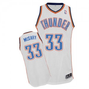Maillot NBA Authentic Mitch McGary #33 Oklahoma City Thunder Home Blanc - Homme