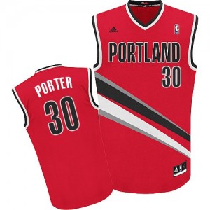 Maillot NBA Portland Trail Blazers #30 Terry Porter Rouge Adidas Swingman Alternate - Homme