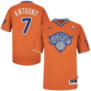 Maillot Swingman New York Knicks NBA 2013 Christmas Day Orange - #7 Carmelo Anthony - Homme