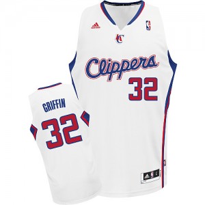 Los Angeles Clippers #32 Adidas Home Blanc Swingman Maillot d'équipe de NBA Vente - Blake Griffin pour Homme