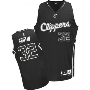 Maillot NBA Los Angeles Clippers #32 Blake Griffin Noir Adidas Authentic Shadow - Homme