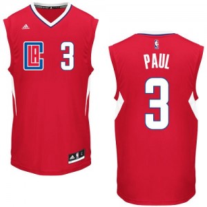 Maillot Authentic Los Angeles Clippers NBA Road Rouge - #3 Chris Paul - Homme