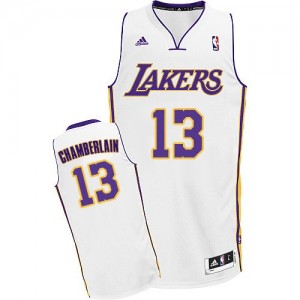 Maillot NBA Swingman Wilt Chamberlain #13 Los Angeles Lakers Alternate Blanc - Homme