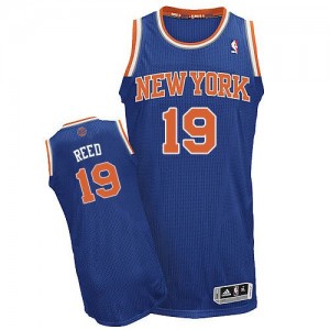 Maillot Authentic New York Knicks NBA Road Bleu royal - #19 Willis Reed - Homme