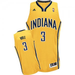 Maillot Adidas Or Alternate Swingman Indiana Pacers - George Hill #3 - Homme