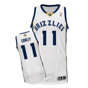 Maillot Adidas Blanc Home Authentic Memphis Grizzlies - Mike Conley #11 - Homme