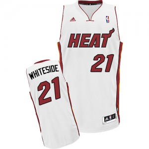 Maillot NBA Swingman Hassan Whiteside #21 Miami Heat Home Blanc - Enfants