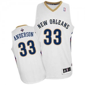 Maillot NBA Blanc Ryan Anderson #33 New Orleans Pelicans Home Authentic Homme Adidas