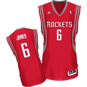 Maillot NBA Swingman Terrence Jones #6 Houston Rockets Road Rouge - Homme
