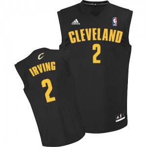 Cleveland Cavaliers #2 Adidas Fashion Noir Swingman Maillot d'équipe de NBA pas cher - Kyrie Irving pour Homme