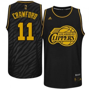 Maillot NBA Noir Jamal Crawford #11 Los Angeles Clippers Precious Metals Fashion Authentic Homme Adidas