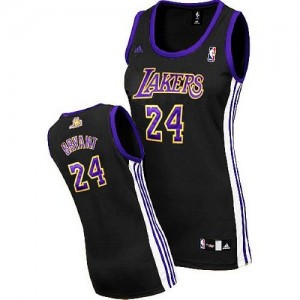 Los Angeles Lakers Kobe Bryant #24 Swingman Maillot d'équipe de NBA - Noir / Violet pour Femme