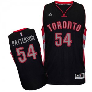 Maillot NBA Noir Patrick Patterson #54 Toronto Raptors Alternate Swingman Homme Adidas