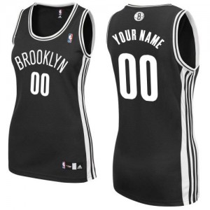 Brooklyn Nets Personnalisé Adidas Road Noir Maillot d'équipe de NBA Soldes discount - Authentic pour Femme