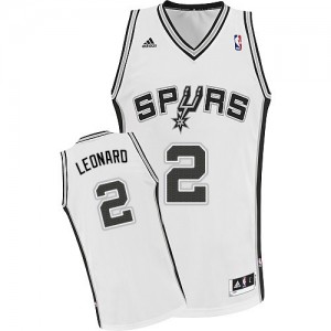 San Antonio Spurs #2 Adidas Home Blanc Swingman Maillot d'équipe de NBA à vendre - Kawhi Leonard pour Homme