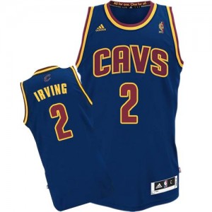 Cleveland Cavaliers Kyrie Irving #2 CavFanatic Authentic Maillot d'équipe de NBA - Bleu marin pour Homme
