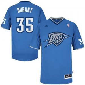 Oklahoma City Thunder Kevin Durant #35 2013 Christmas Day Swingman Maillot d'équipe de NBA - Bleu pour Homme