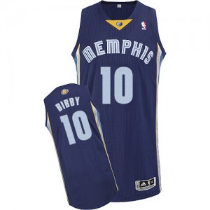 Memphis Grizzlies #10 Adidas Road Bleu marin Authentic Maillot d'équipe de NBA Vente pas cher - Mike Bibby pour Homme