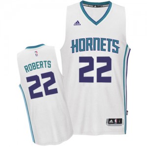 Maillot NBA Charlotte Hornets #22 Brian Roberts Blanc Adidas Authentic Home - Homme