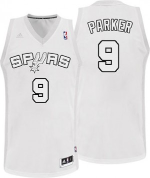 Maillot Swingman San Antonio Spurs NBA Winter On-Court Blanc - #9 Tony Parker - Homme