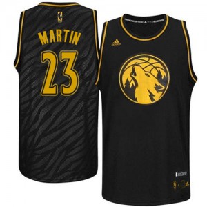 Maillot Swingman Minnesota Timberwolves NBA Precious Metals Fashion Noir - #23 Kevin Martin - Homme