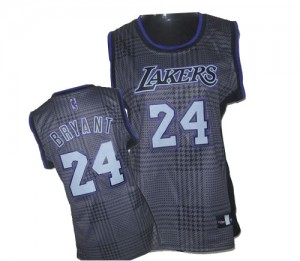 Maillot Adidas Noir Rhythm Fashion Swingman Los Angeles Lakers - Kobe Bryant #24 - Femme