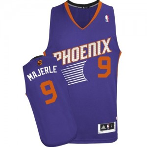 Phoenix Suns Dan Majerle #9 Road Authentic Maillot d'équipe de NBA - Violet pour Homme