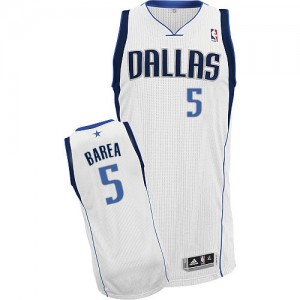 Maillot NBA Authentic Jose Juan Barea #5 Dallas Mavericks Home Blanc - Homme