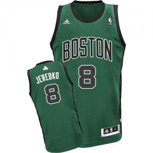 Boston Celtics #8 Adidas Alternate Vert (No. noir) Swingman Maillot d'équipe de NBA vente en ligne - Jonas Jerebko pour Homme