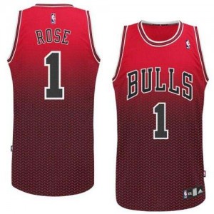 Maillot NBA Authentic Derrick Rose #1 Chicago Bulls Resonate Fashion Rouge - Homme