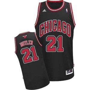 Maillot NBA Chicago Bulls #21 Jimmy Butler Noir Adidas Swingman Alternate - Enfants