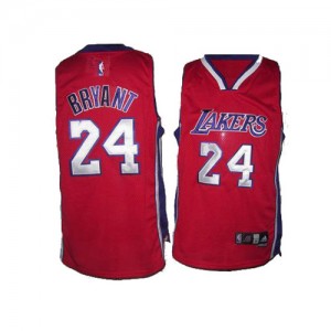 Maillot NBA Rouge Kobe Bryant #24 Los Angeles Lakers Swingman Homme Adidas